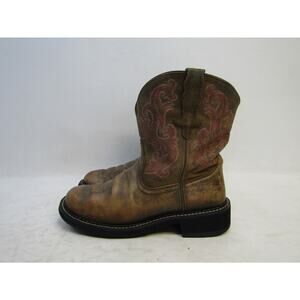 Ariat Fatbaby Womens Size 9.5 B Brown Suede Leather Cowboy Western Boots